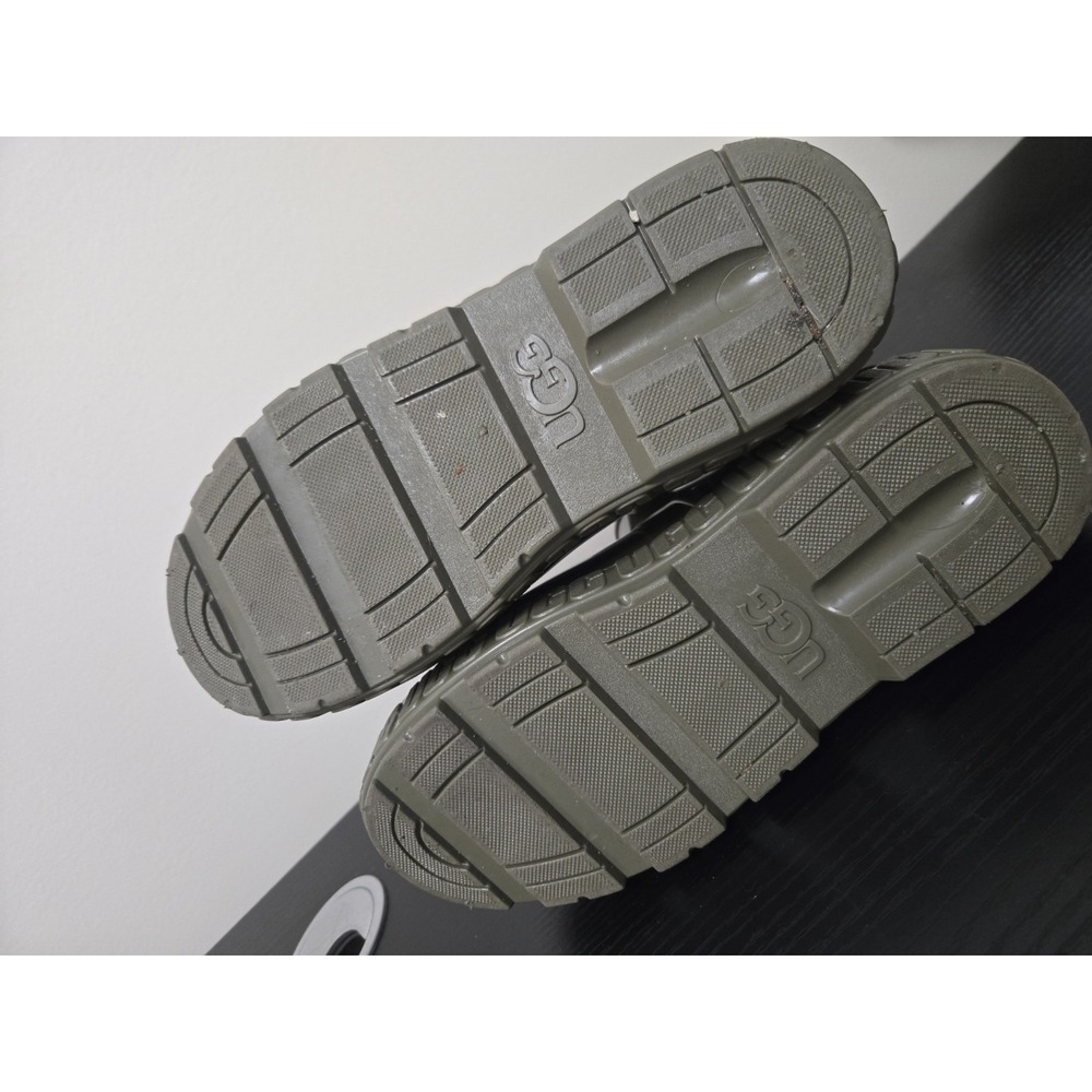 UGG Waterproof Olive Ankle Rain Boots for Men with Faux Fur Insole Size 8 1/2 - Picture 6 of 6